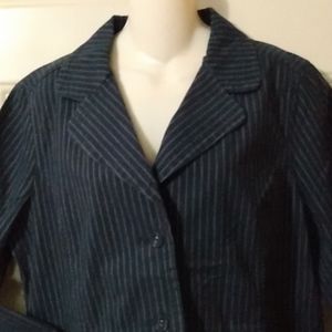 Pin striped blazer jean jacket